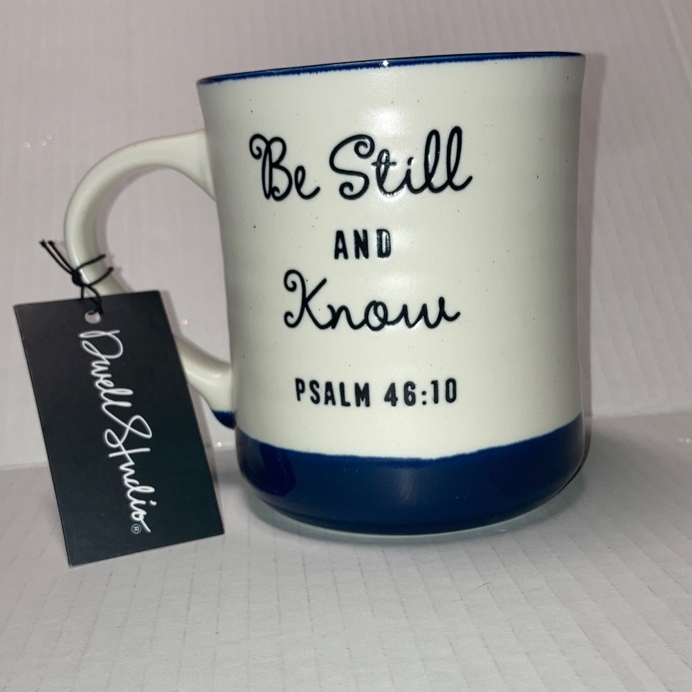 Dwell Studio Blue and White Inspirational Mug